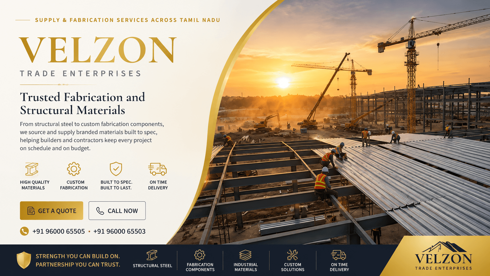 Velzon Trade Enterprises fabrication and structural materials