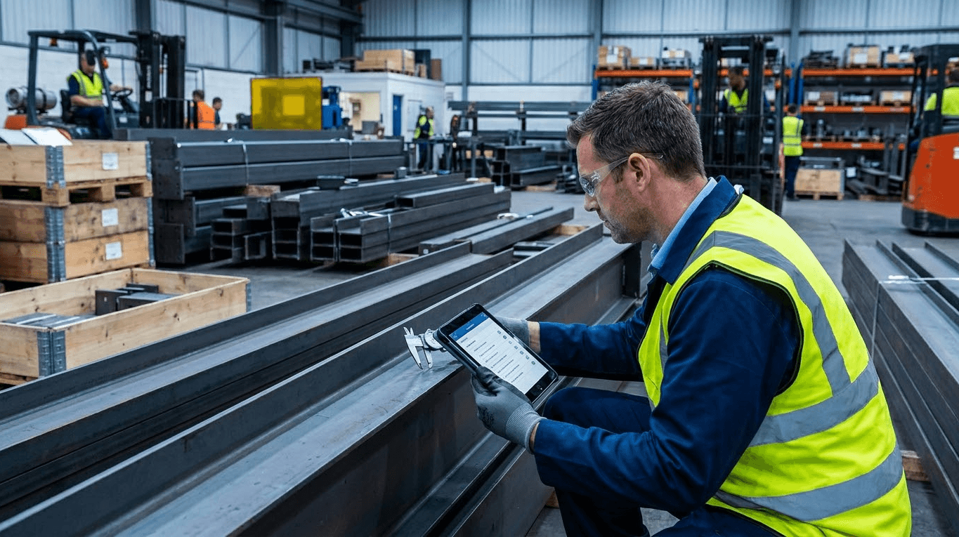 PUF wall cladding quality check before dispatch