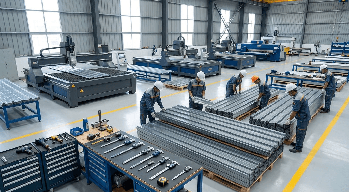 Fabrication panel preparation at Velzon workshop
